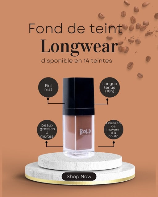 POURQUOI ADOPTER NOTRE FOND DE TEINT LONGWEAR?